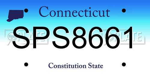 SPS8661 Connecticut License Plate