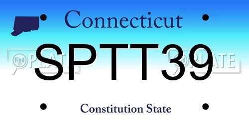 SPTT39 Connecticut License Plate