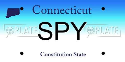 SPY Connecticut License Plate
