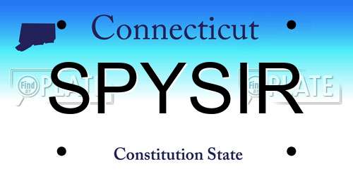 SPYSIR Connecticut License Plate