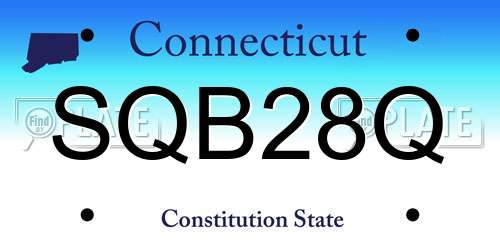 SQB28Q Connecticut License Plate