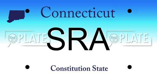 SRA Connecticut License Plate