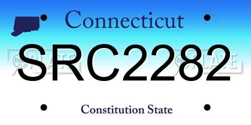 SRC2282 Connecticut License Plate