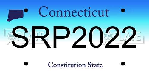 SRP2022 Connecticut License Plate