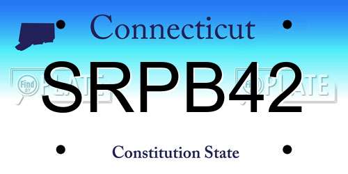 SRPB42 Connecticut License Plate