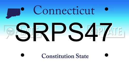 SRPS47 Connecticut License Plate