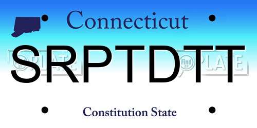SRPTDTT Connecticut License Plate