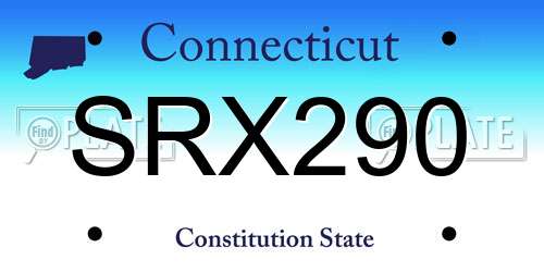 SRX290 Connecticut License Plate