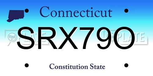 SRX79O Connecticut License Plate
