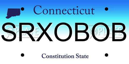 SRXOBOB Connecticut License Plate