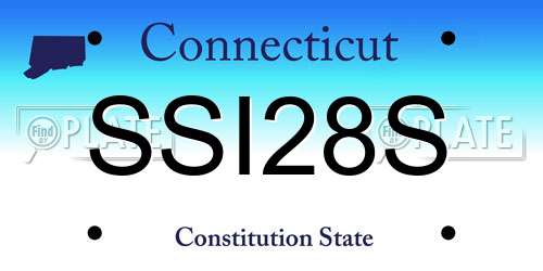 SSI28S Connecticut License Plate