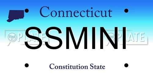 SSMINI Connecticut License Plate