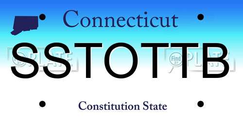 SSTOTTB Connecticut License Plate
