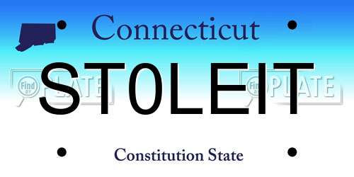 ST0LEIT Connecticut License Plate