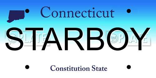 STARBOY Connecticut License Plate