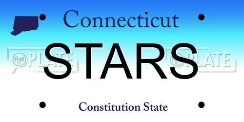 STARS Connecticut License Plate