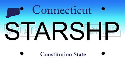 STARSHP Connecticut License Plate