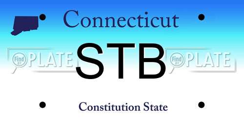 STB Connecticut License Plate