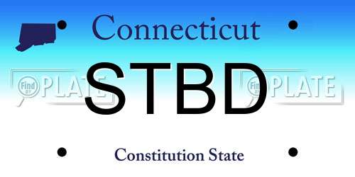 STBD Connecticut License Plate