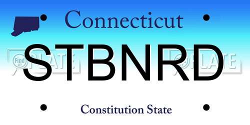 STBNRD Connecticut License Plate