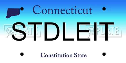 STDLEIT Connecticut License Plate
