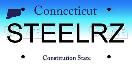 STEELRZ Connecticut License Plate