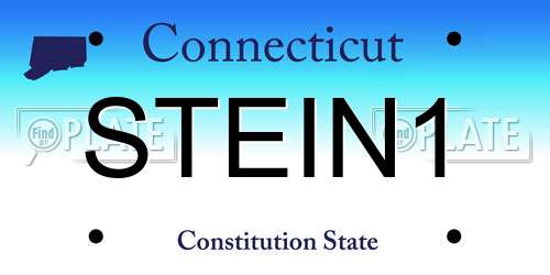 STEIN1 Connecticut License Plate