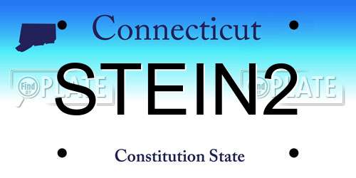 STEIN2 Connecticut License Plate