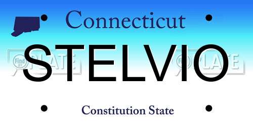 STELVIO Connecticut License Plate