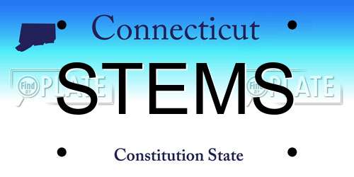 STEMS Connecticut License Plate
