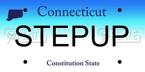 STEPUP Connecticut License Plate