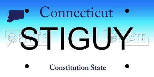 STIGUY Connecticut License Plate