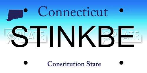 STINKBE Connecticut License Plate