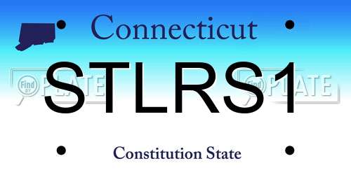 STLRS1 Connecticut License Plate