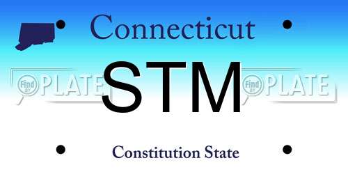 STM Connecticut License Plate