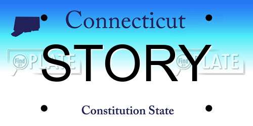 STORY Connecticut License Plate