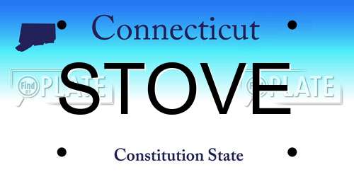 STOVE Connecticut License Plate
