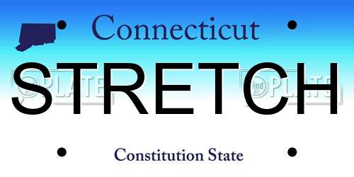 STRETCH Connecticut License Plate