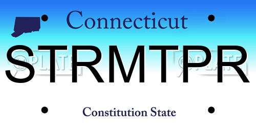 STRMTPR Connecticut License Plate