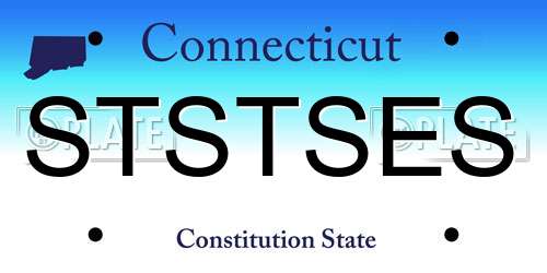STSTSES Connecticut License Plate