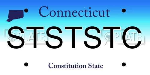 STSTSTC Connecticut License Plate