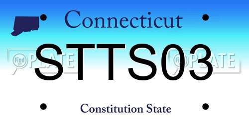 STTS03 Connecticut License Plate