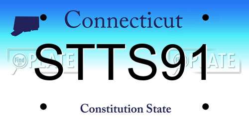 STTS91 Connecticut License Plate
