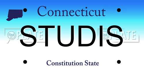 STUDIS Connecticut License Plate