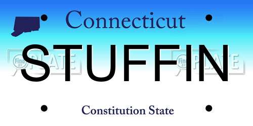 STUFFIN Connecticut License Plate