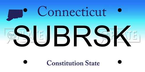 SUBRSK Connecticut License Plate