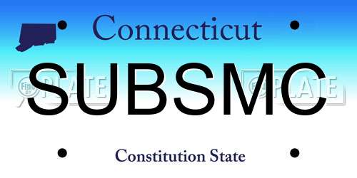 SUBSMC Connecticut License Plate