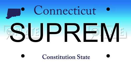 SUPREM Connecticut License Plate