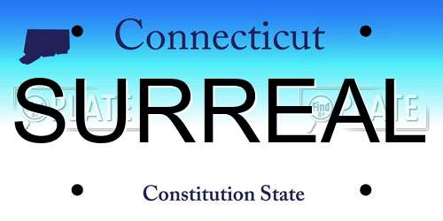 SURREAL Connecticut License Plate