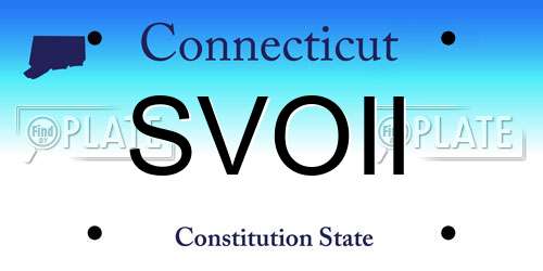 SVOII Connecticut License Plate